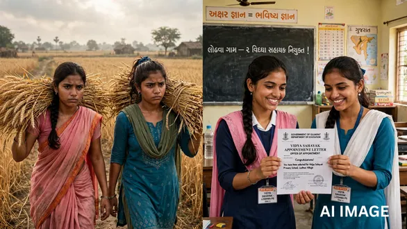 gujarat-success-story-girls-from-gir-somnaths-sutrapada-bring-glory-to-village-by-securing-vidyasahayak-posts