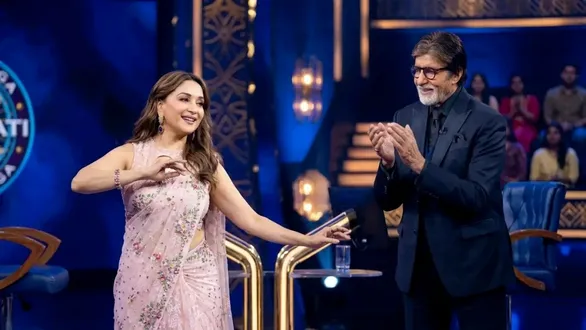 amitabh-bachchan-birthday-celebration-kbc-18-madhuri-dixit-abhishek-bachchan-gujarati-news