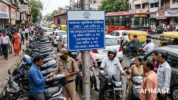 ahmedabad-amc-parking-charge-hike-proposal-car-two-wheeler-new-rates-street-side-parking