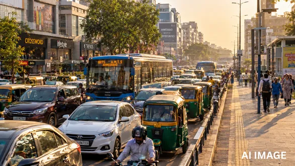 ahmedabad-amc-mansarovar-circle-to-himalaya-mall-3-km-present-road-project-43-crore