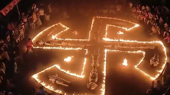 watch-video-incredible-swastik-angara-raas-performed-with-fire-in-jamnagar
