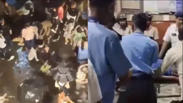 large-crowd-gathered-at-durga-puja-pandal-amidst-heavy-rain-kolkata-police-issued-clarification