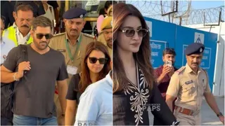 જામનગર:  રિલાયન્સ ગ્રીનનાં ગરબા મહોત્સવમાં ભાગ લેવા પહોંચ્યા MS ધોની અને કૃતિ સેનન!