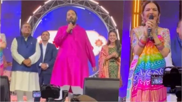 jamnagar-navratri-2026-ambani-family-attends-ashtami-garba-in-jamnagar-mukesh-nita-anant-and-radhika