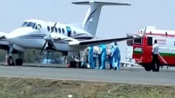 indian-air-ambulance-emergency-landing-in-bangladesh-dhaka-patient-dies
