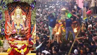 ગાંધીનગર: રૂપાલમાં ભવ્ય પલ્લી મહોત્સવ યોજાયો, ઘીની નદીઓ વહી; 10 લાખથી વધુ ભક્તો ઉમટ્યા