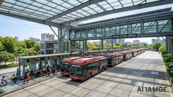 ahmedabad-amc-makarba-ev-bus-terminus-2200-electric-buses-double-decker